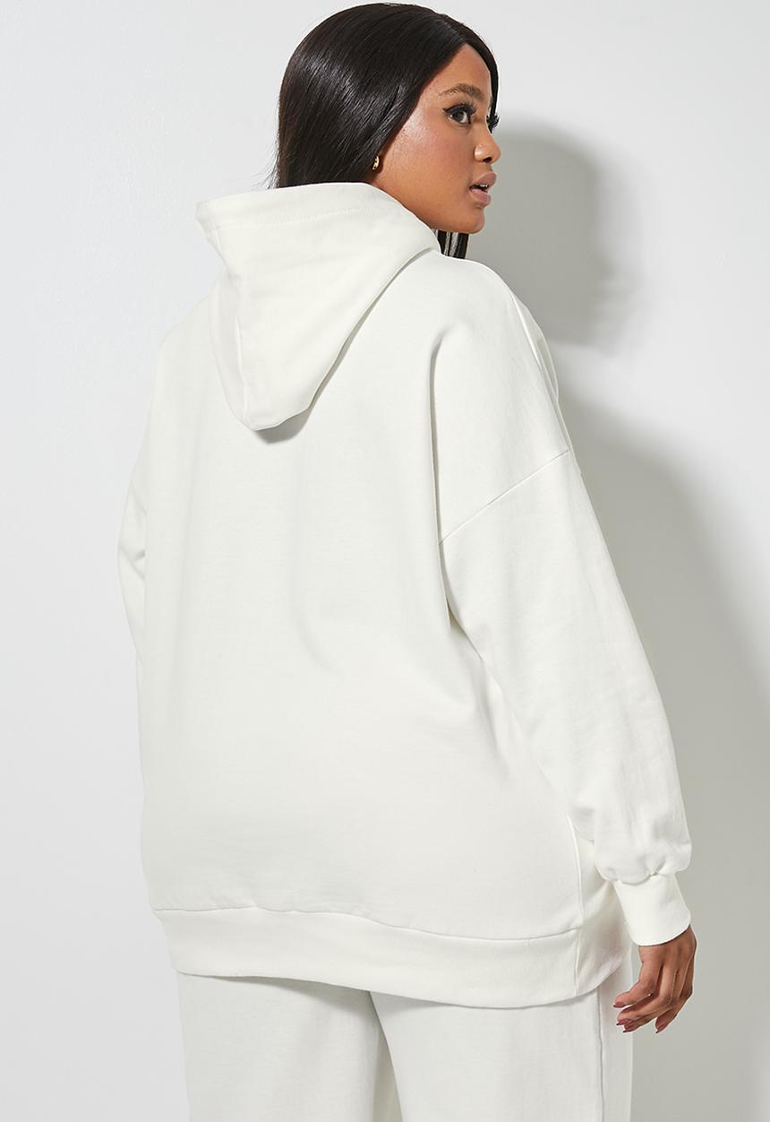 Superbalist - Longline hoodie - ecru