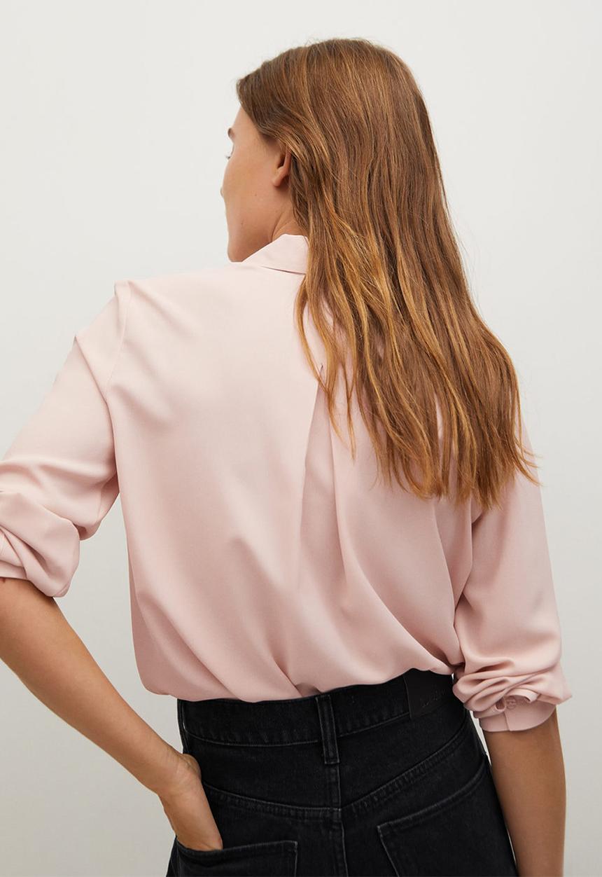 MANGO - Shirt basic - pink