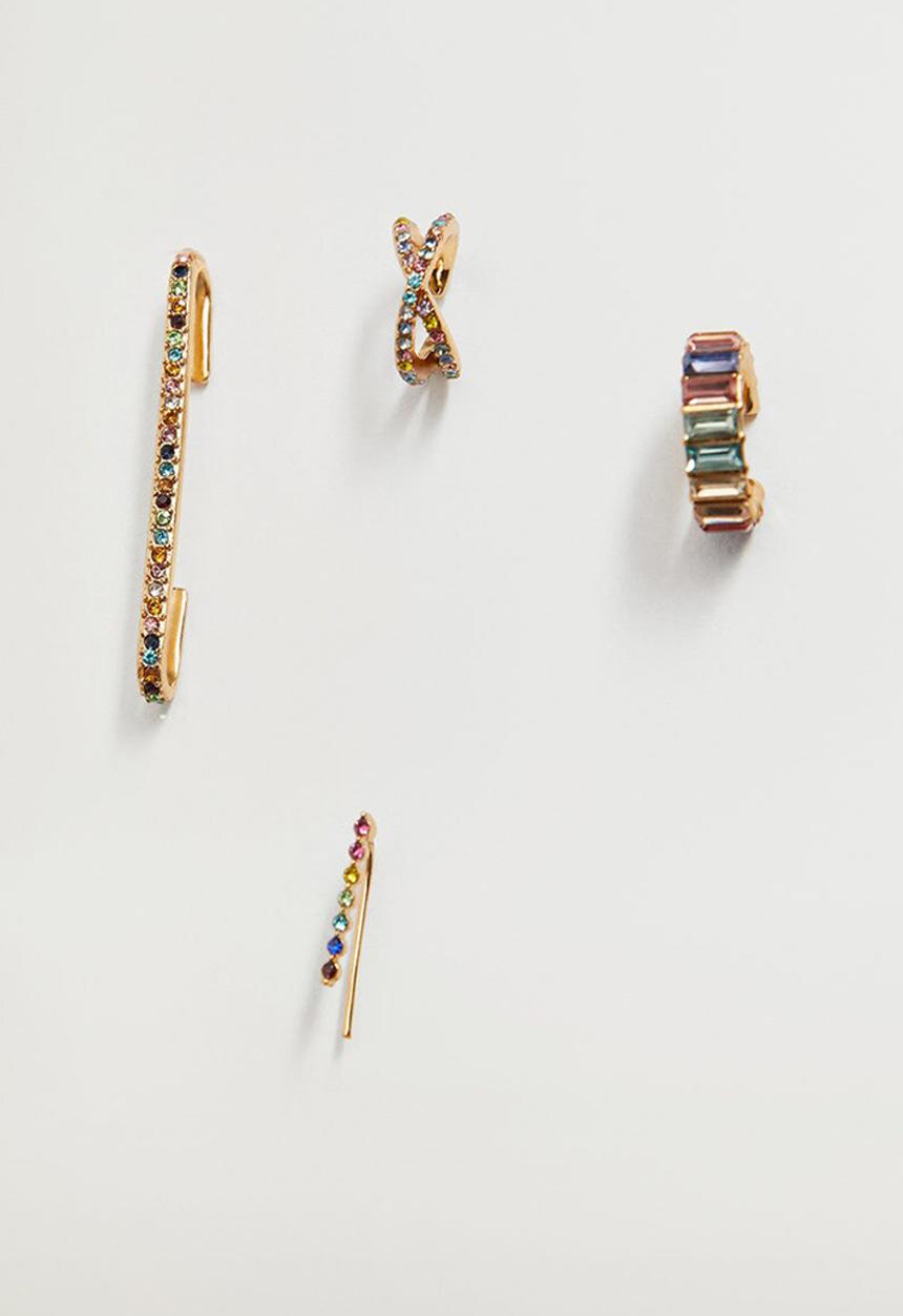MANGO - Paul earrings - gold