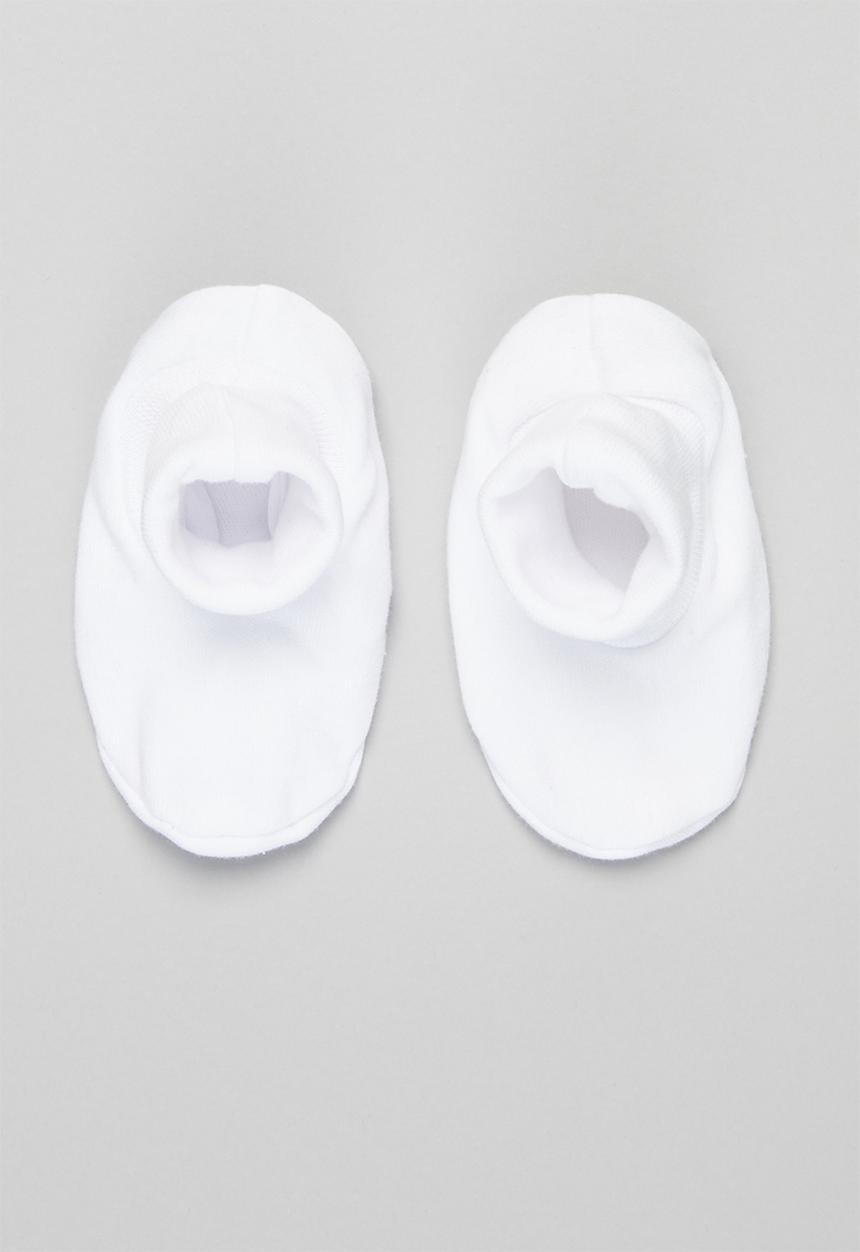 Little Lumps - Shoes ribbed - white