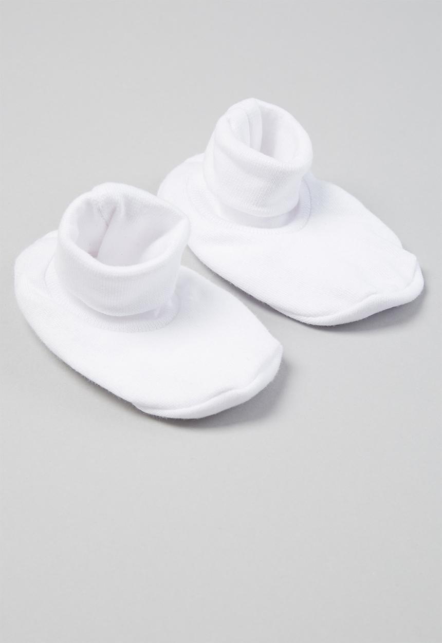 Little Lumps - Shoes ribbed - white