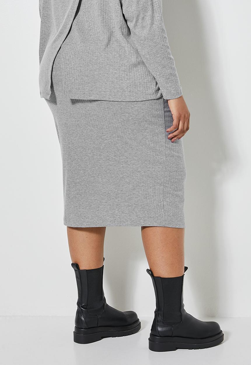 Superbalist - High waist bodycon skirt - grey 