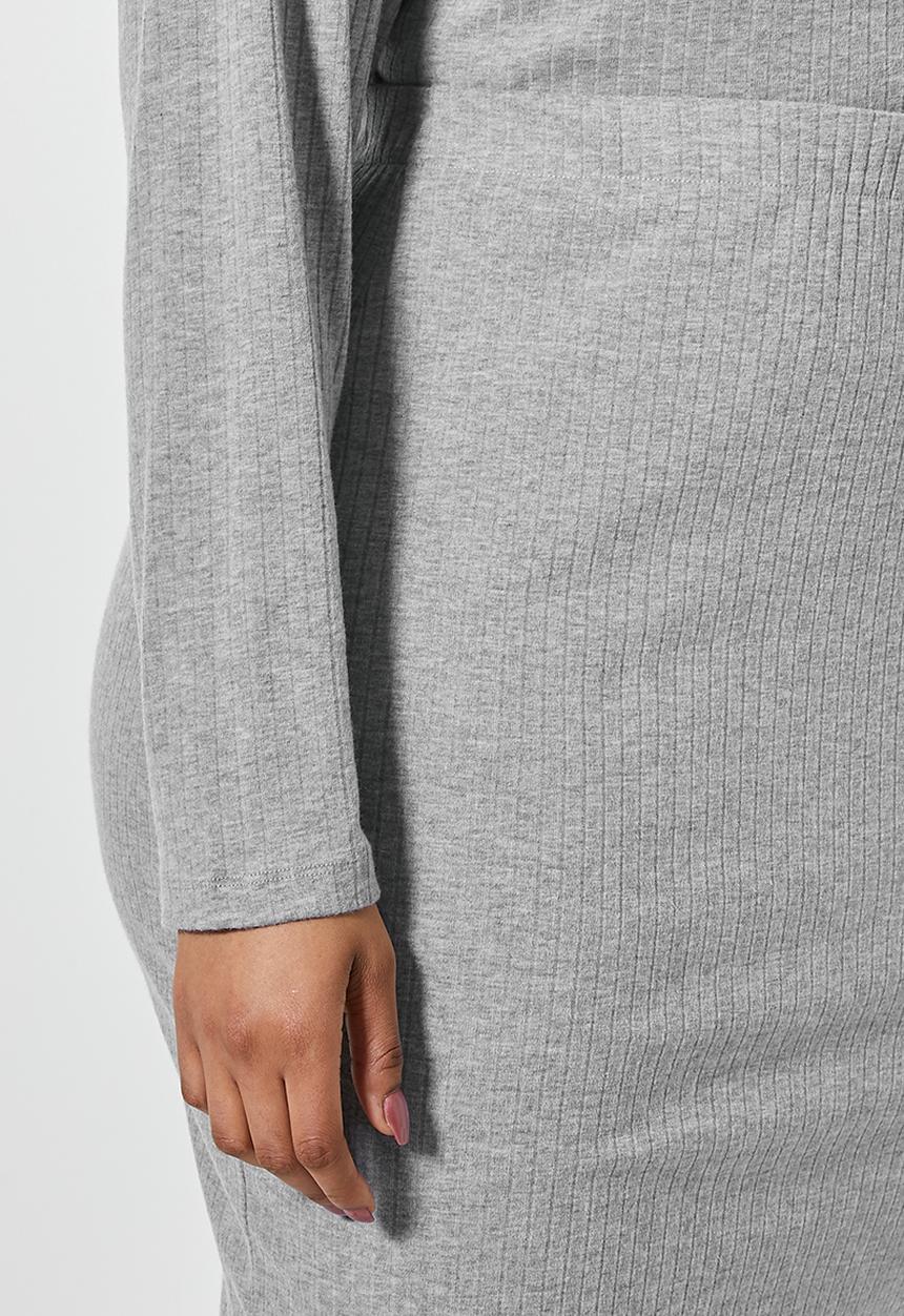 Superbalist - High waist bodycon skirt - grey 