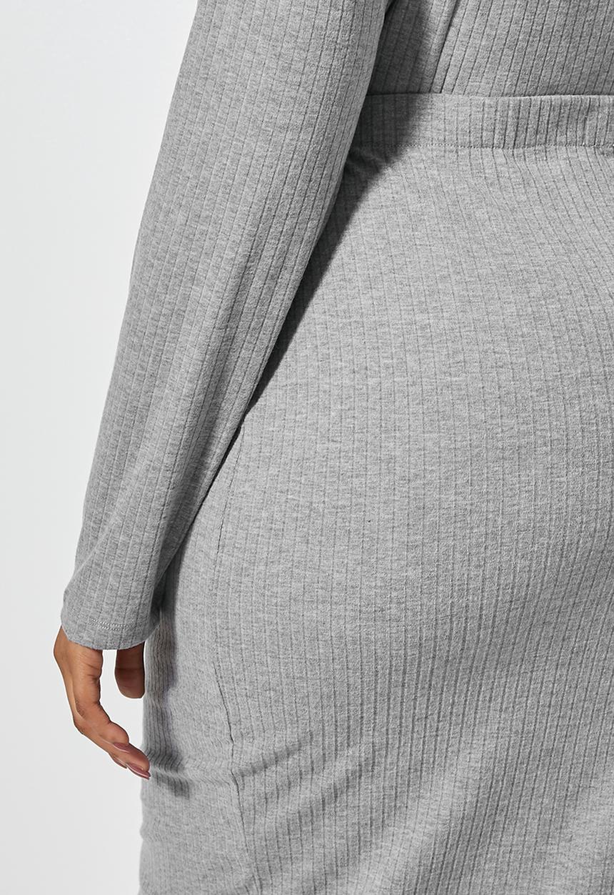 Superbalist - High waist bodycon skirt - grey 