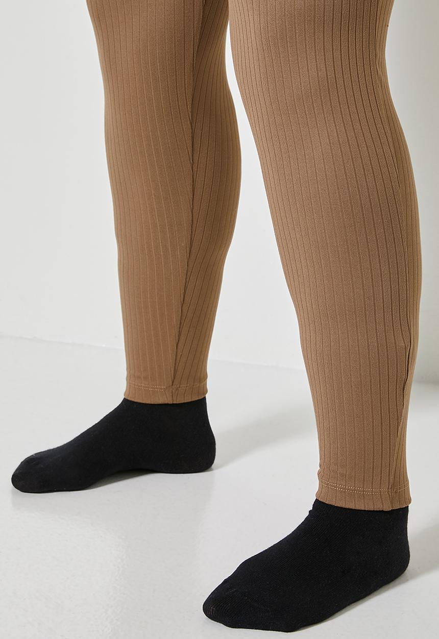 Superbalist - Rib high waist leggings - tobacco