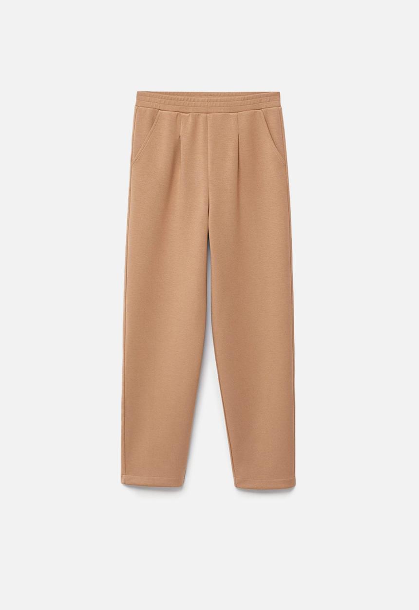 MANGO - Trousers papier - medium brown