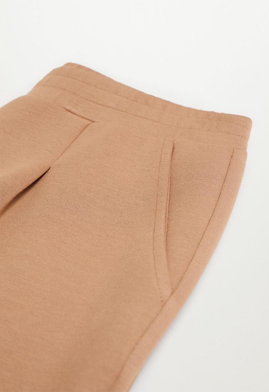 MANGO - Trousers papier - medium brown