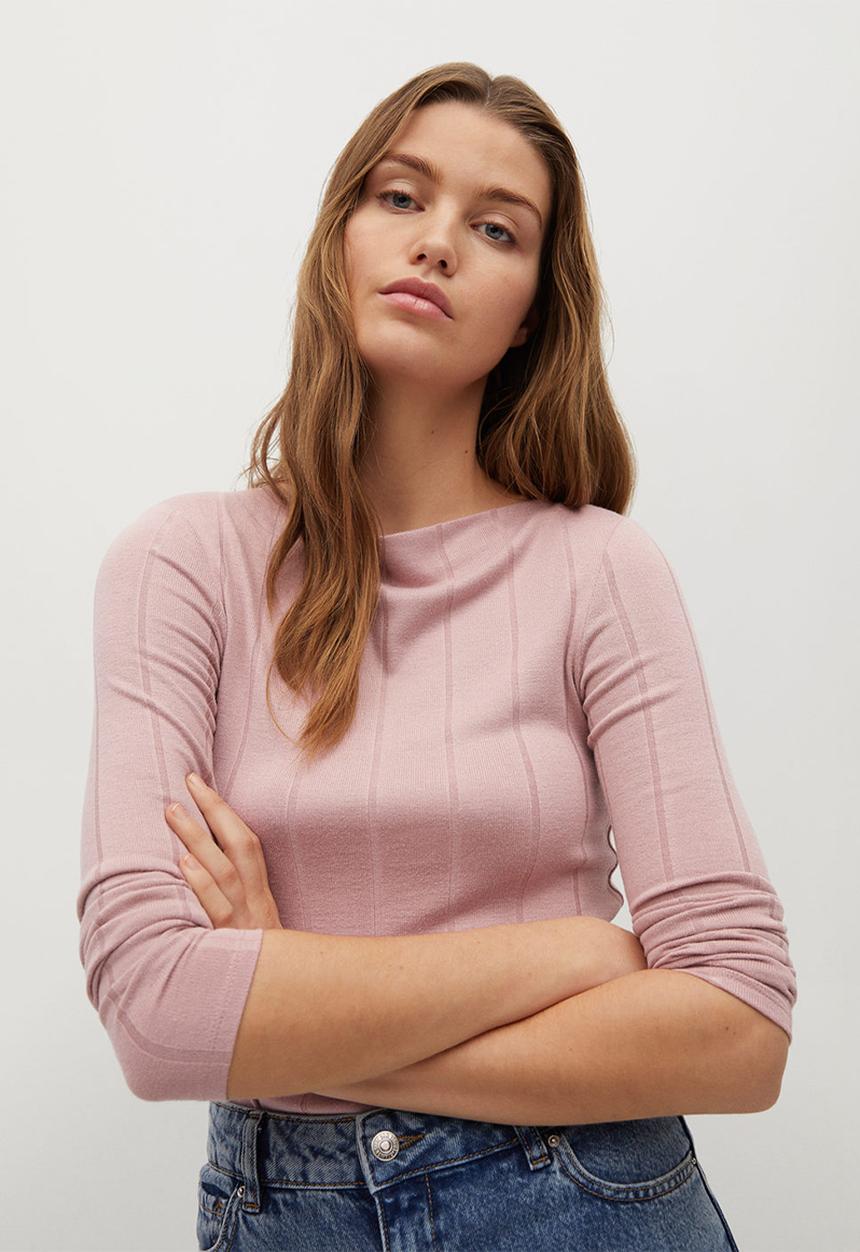MANGO - T-shirt barca - pink