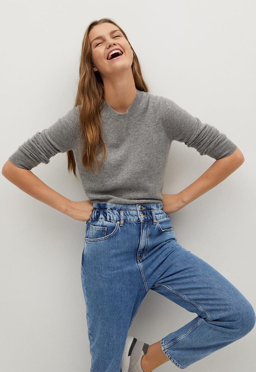 MANGO - Jeans mia - open blue