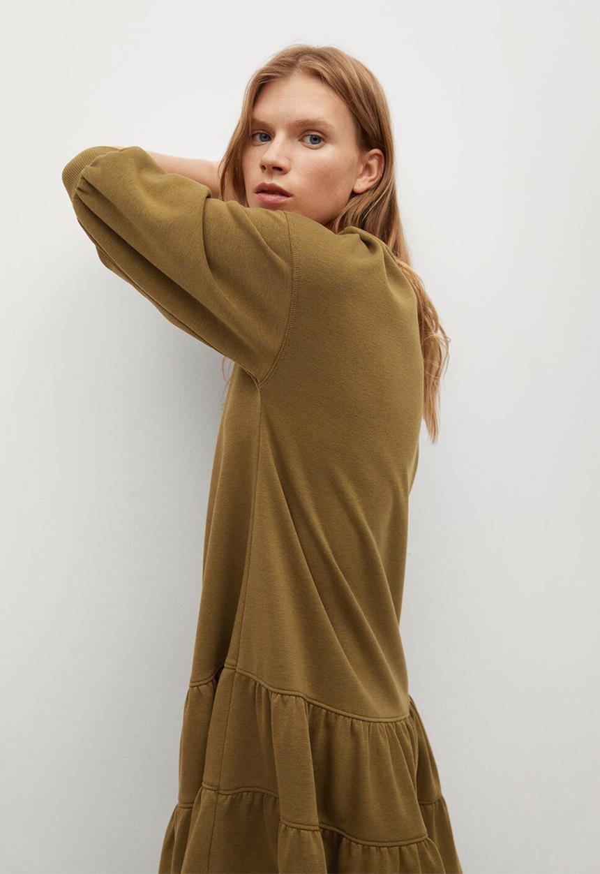 MANGO - Dress rodri - dark green