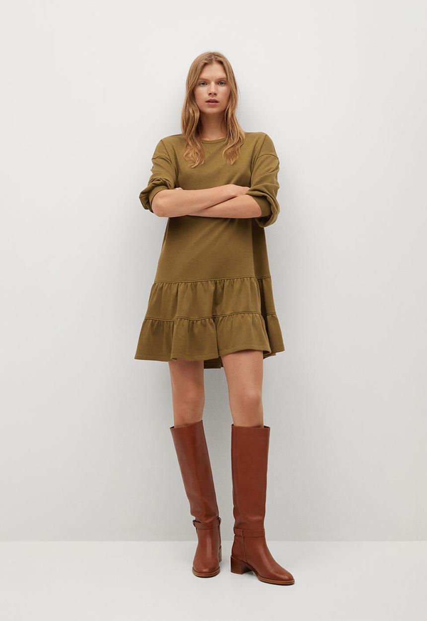 MANGO - Dress rodri - dark green