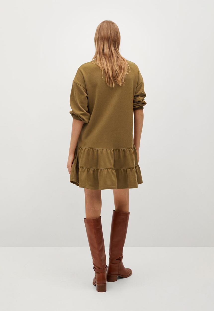 MANGO - Dress rodri - dark green