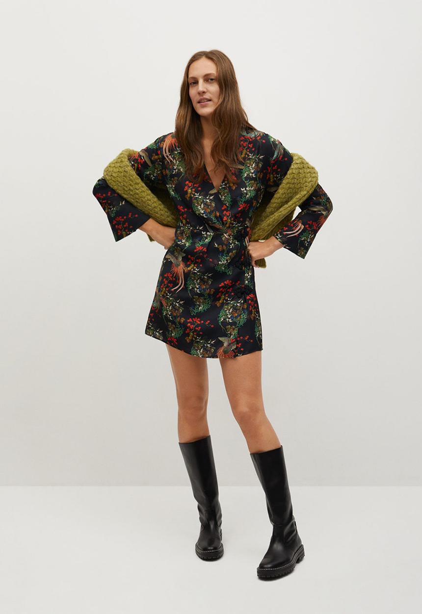 MANGO - Dress tokio - black