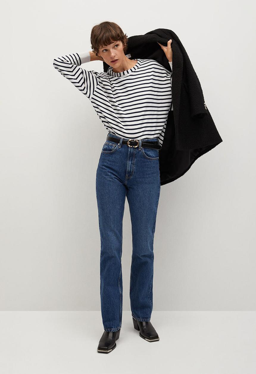 MANGO - Sweatshirt marinero - white & navy