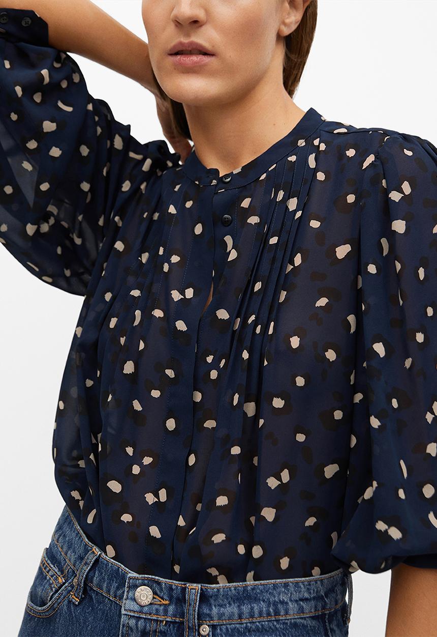MANGO - Shirt prarie - medium blue