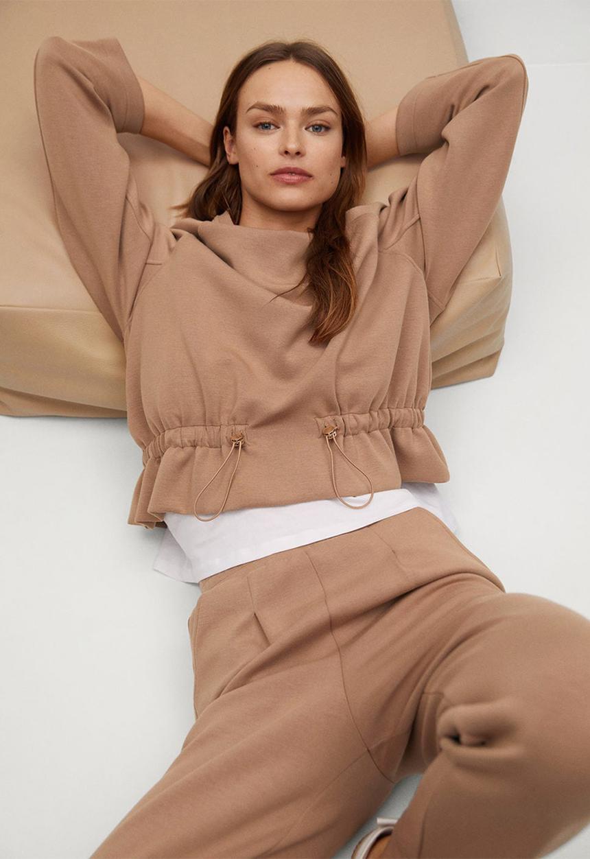 MANGO - Sweatshirt papier - medium brown