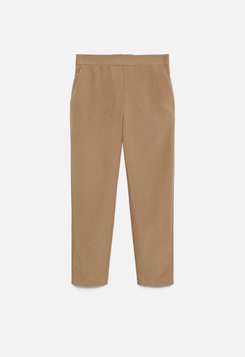 MANGO - Trousers tempo - light beige