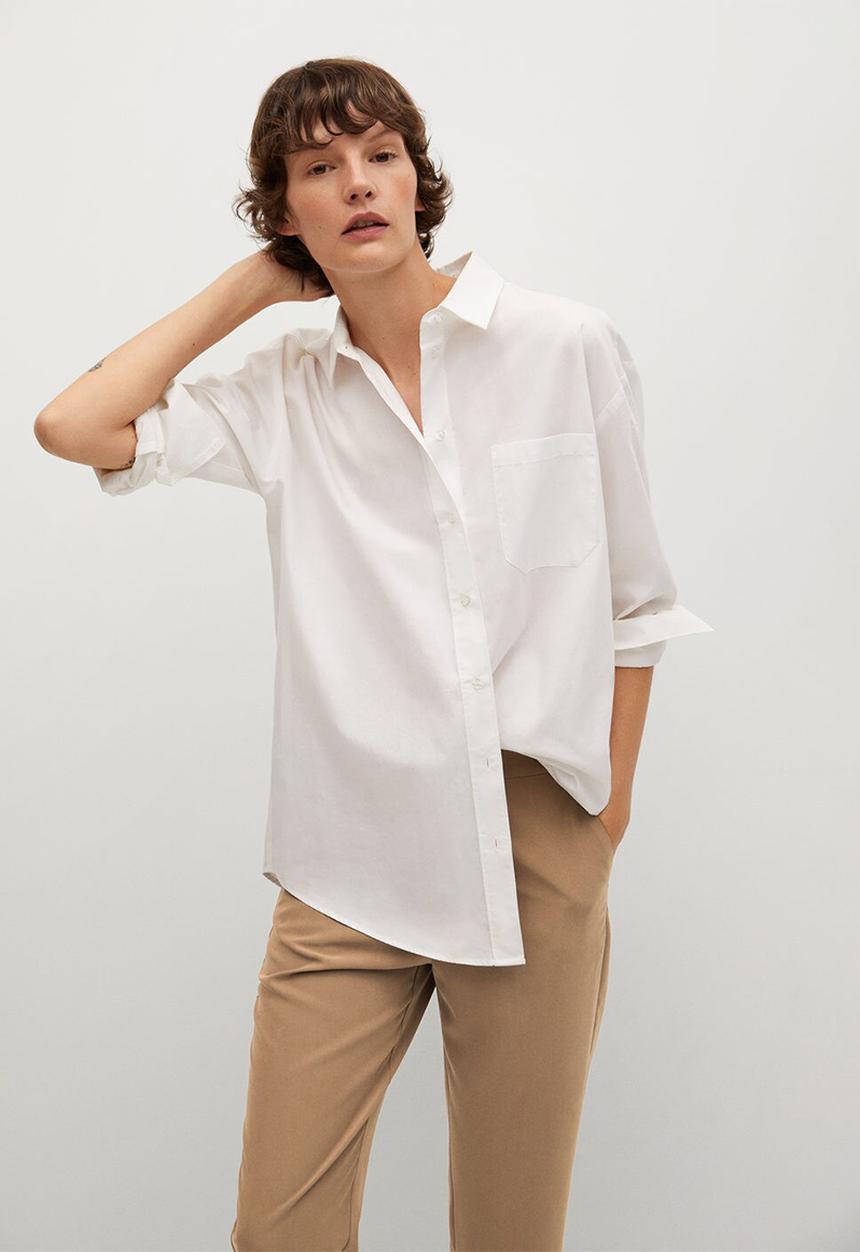 MANGO - Trousers tempo - light beige