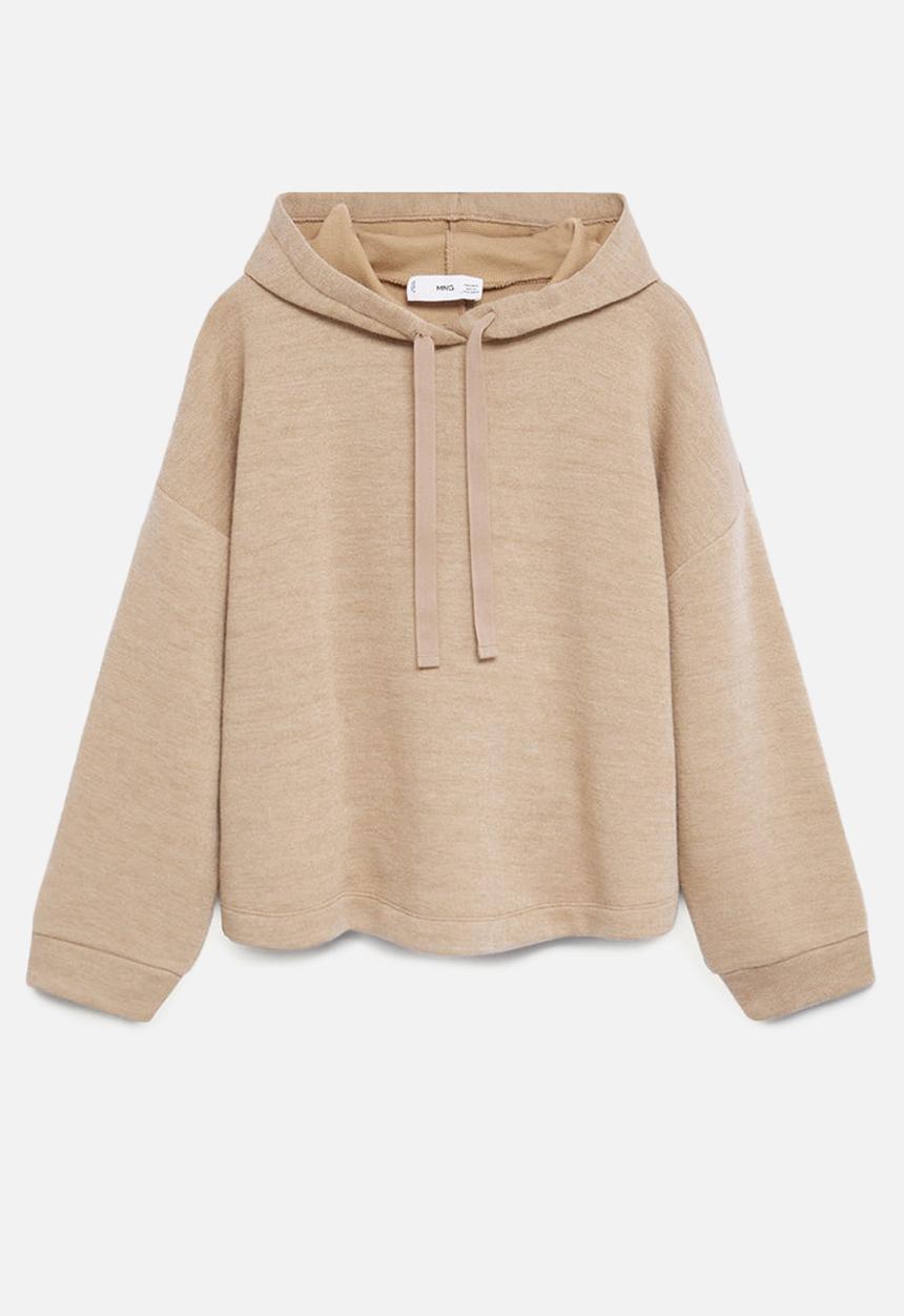 MANGO - Sweatshirt maxime hoodie - beige