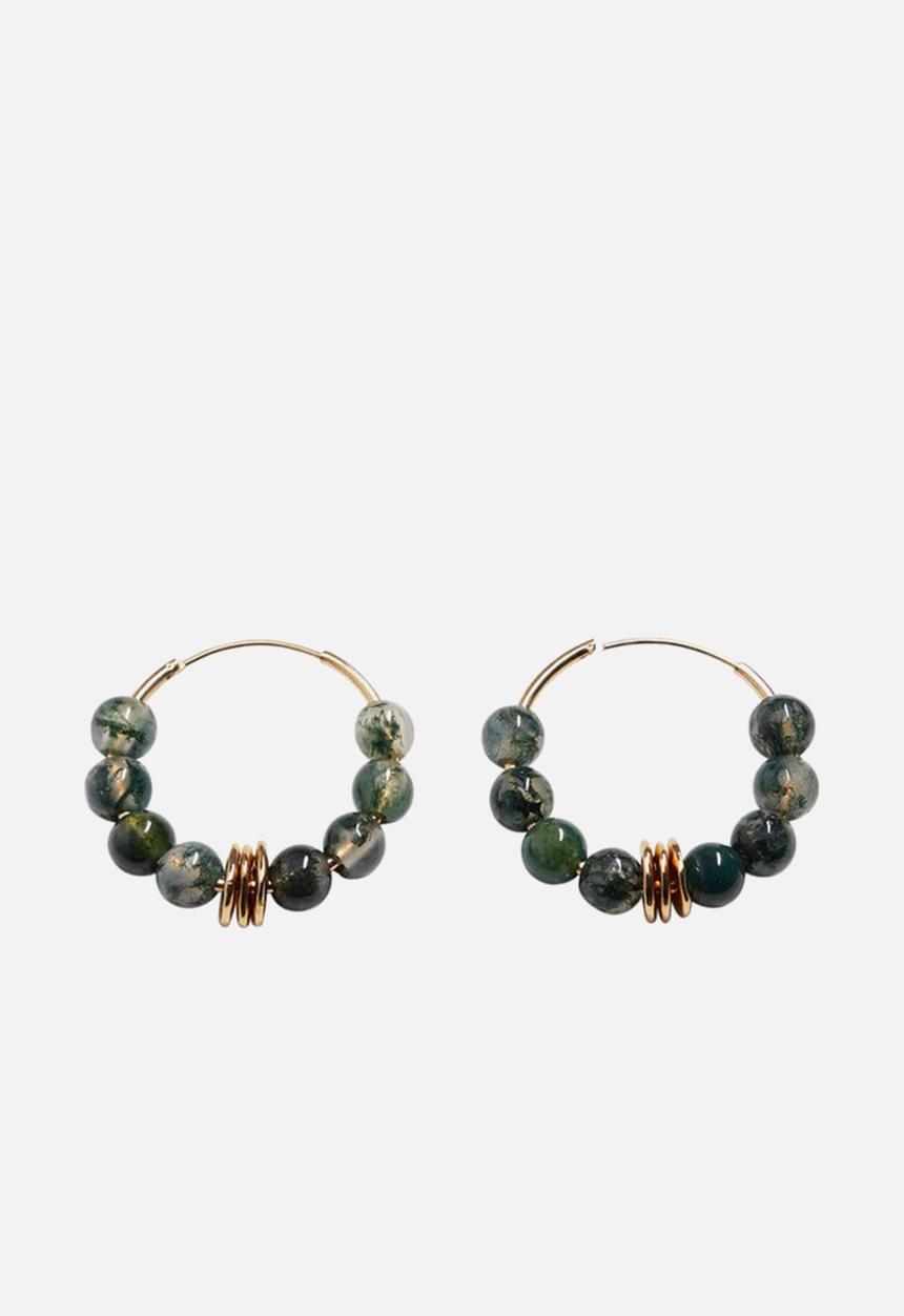 Violeta by Mango - Dora earrings - green