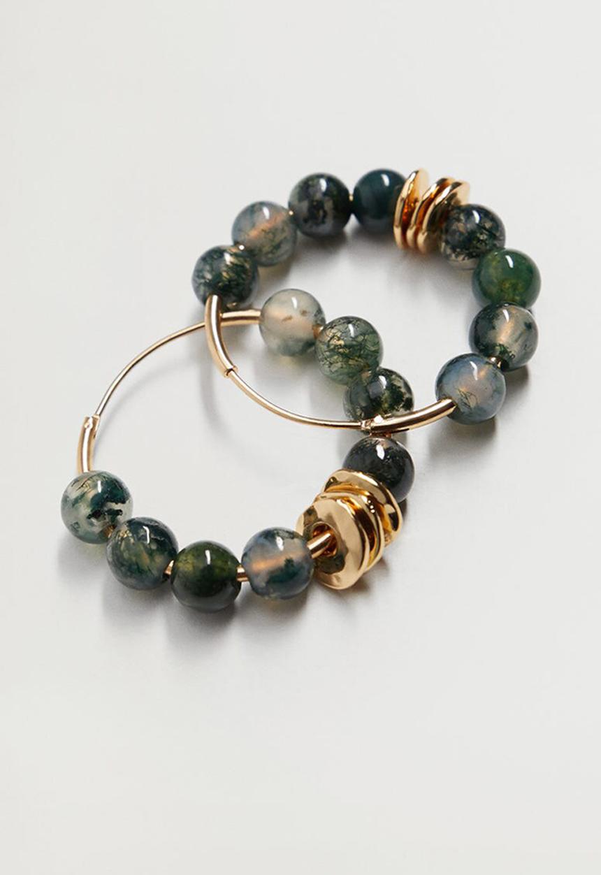 Violeta by Mango - Dora earrings - green