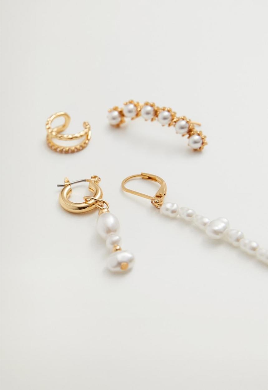 MANGO - Stereo earrings - gold
