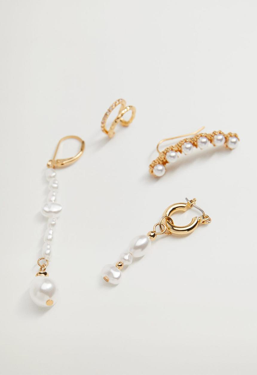MANGO - Stereo earrings - gold