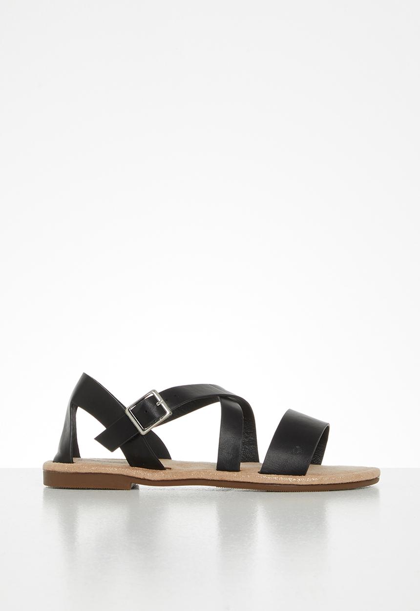 MINOTI - Girls pu sandal - black