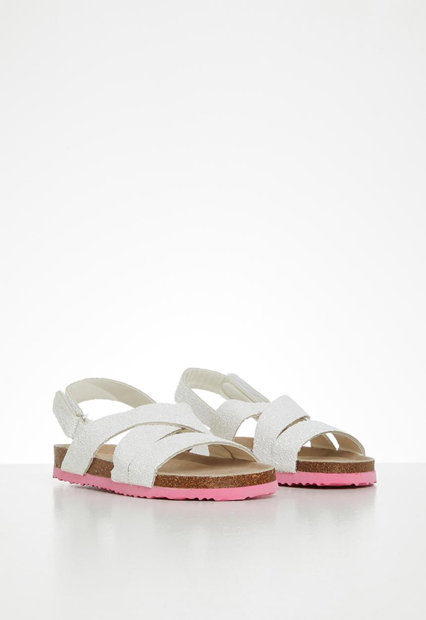 MINOTI - Girls glittery sandal - white