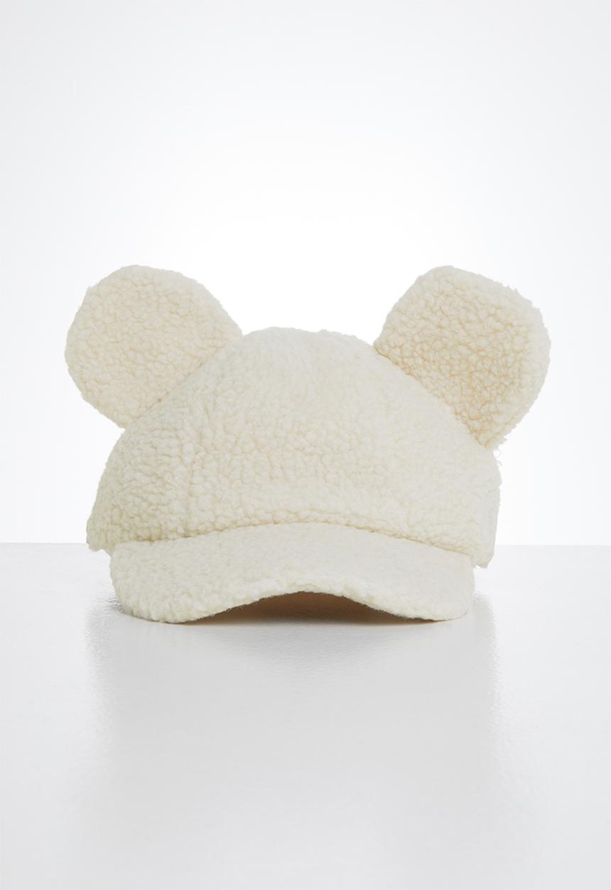 Pop Candy - Girls bear ears cap - cream