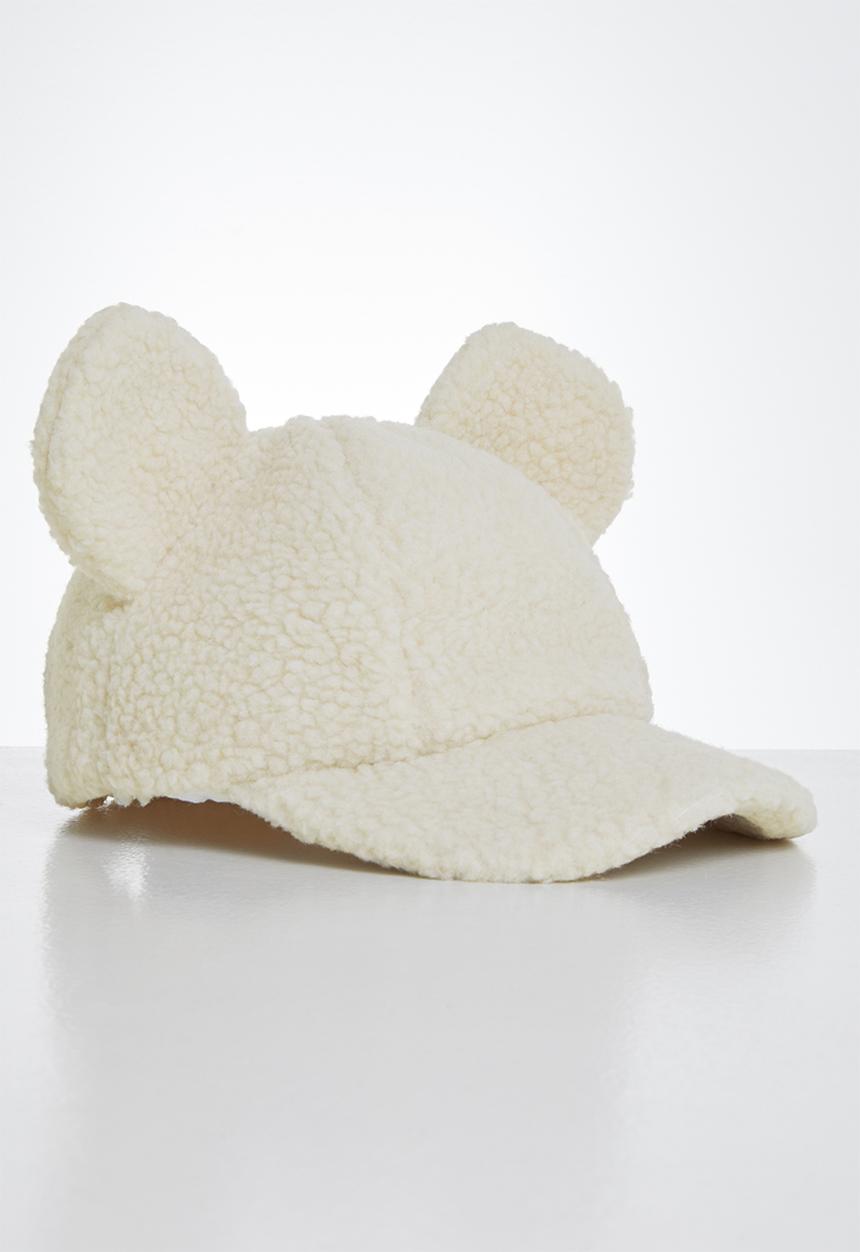 Pop Candy - Girls bear ears cap - cream
