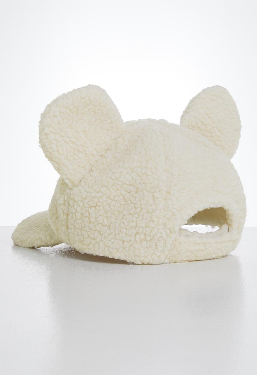 Pop Candy - Girls bear ears cap - cream