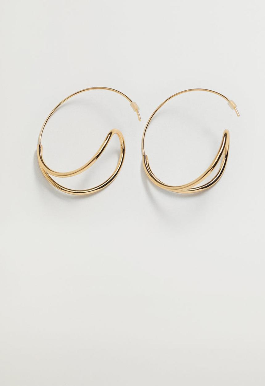 Violeta by Mango - Draco earrings - gold