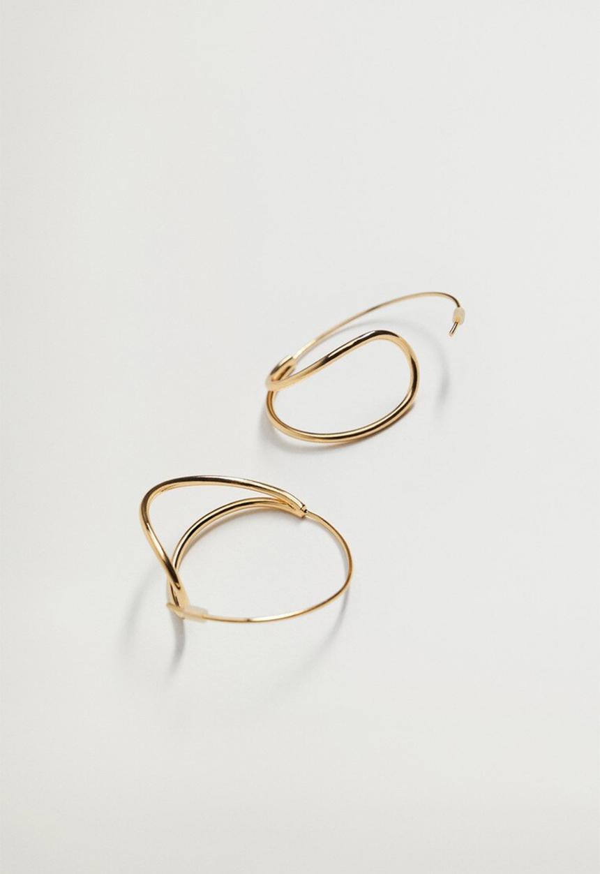 Violeta by Mango - Draco earrings - gold