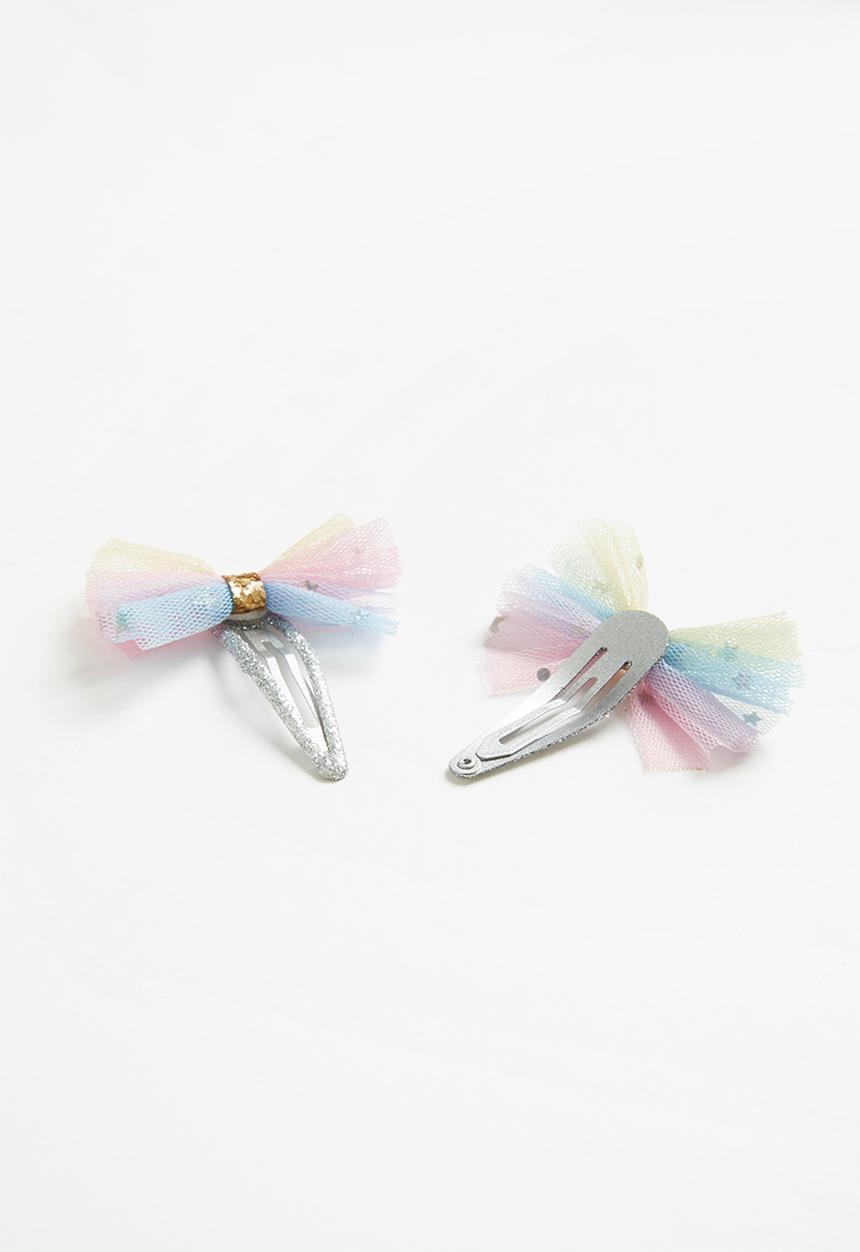 Pop Candy - Girls bow hair clips - multi