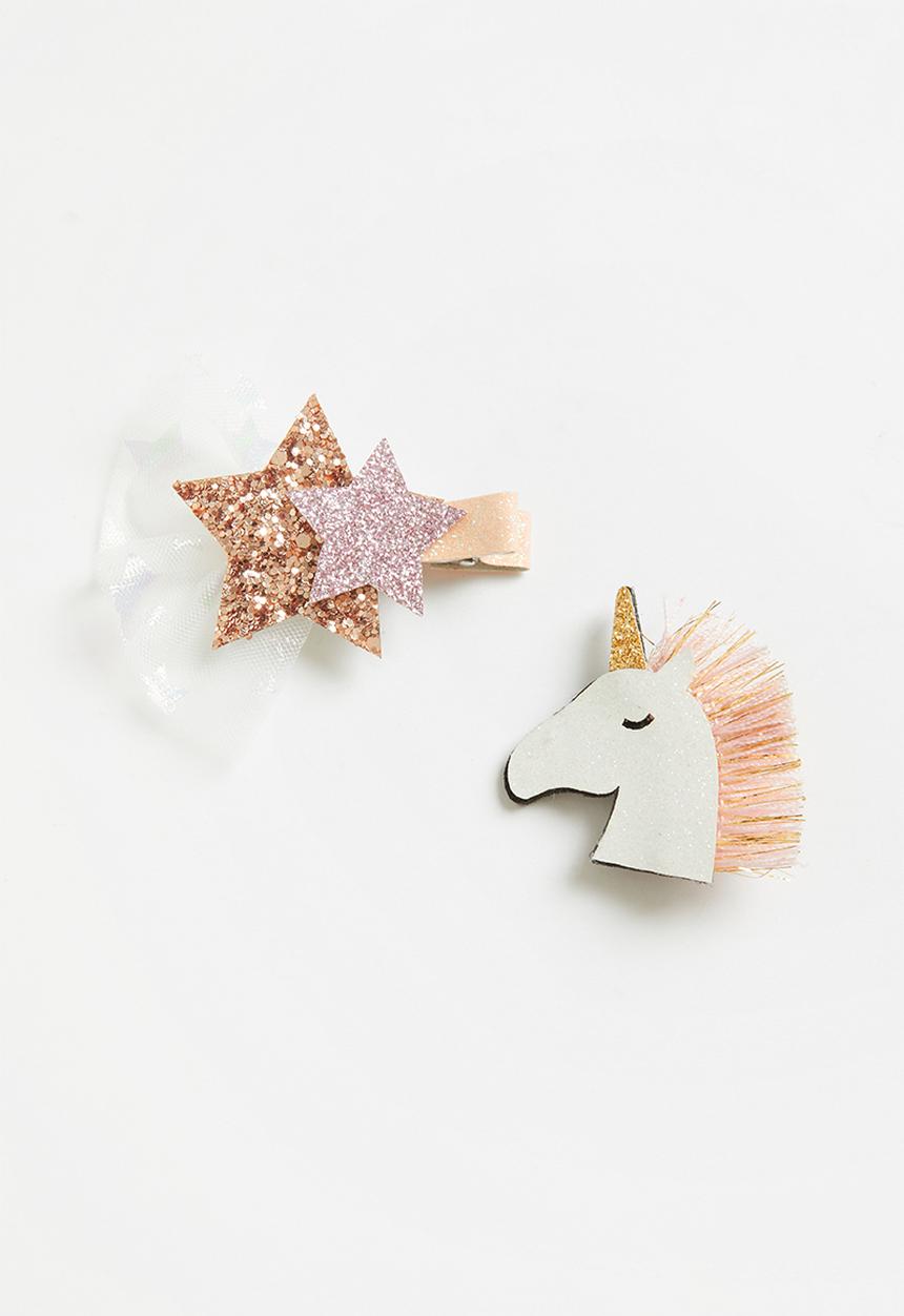 Pop Candy - Unicorn hair clips - multi