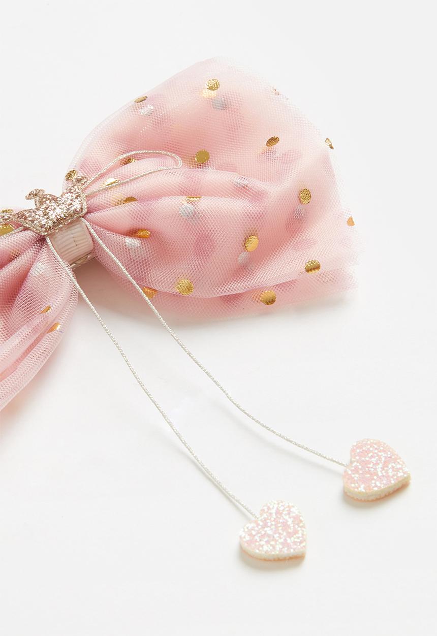 Pop Candy - Girls bow hair clip - pink