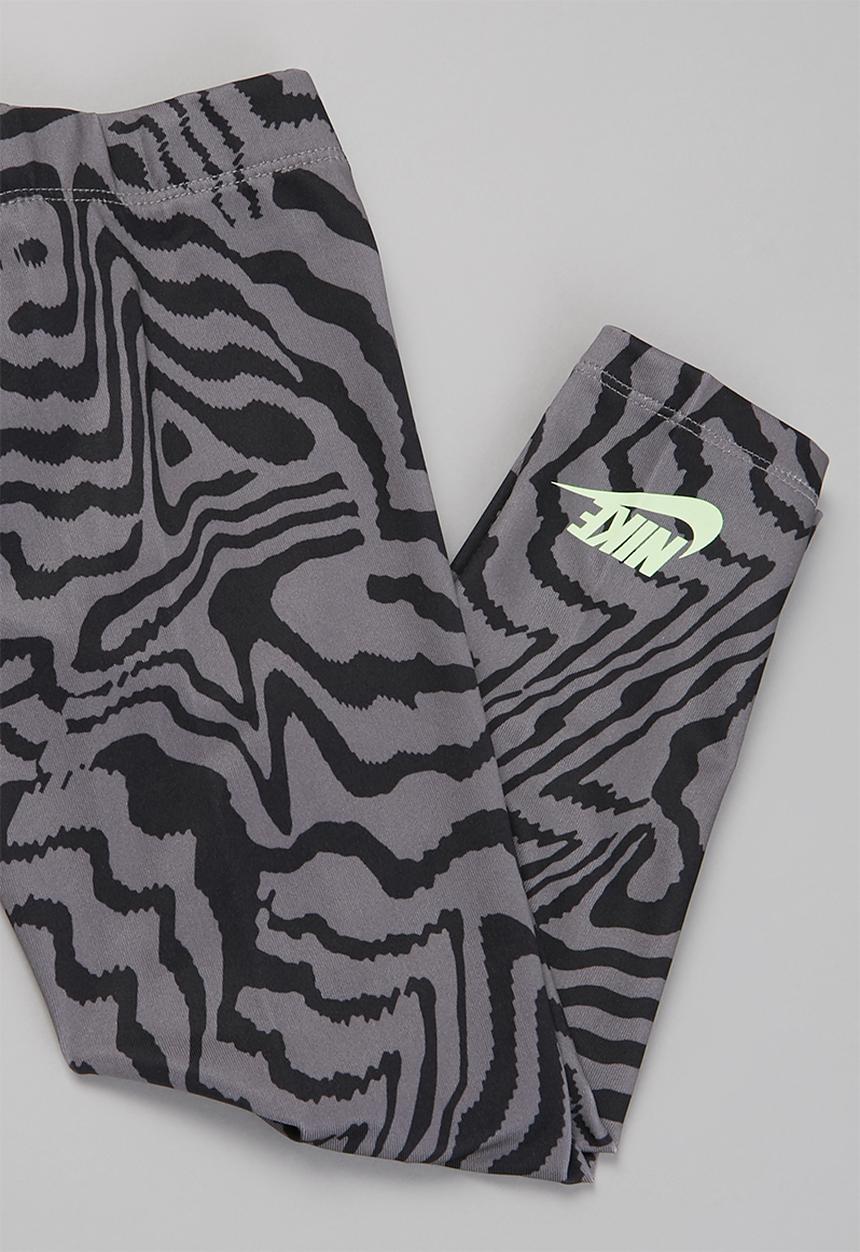 Nike - Nike printed legging set - white & grey 