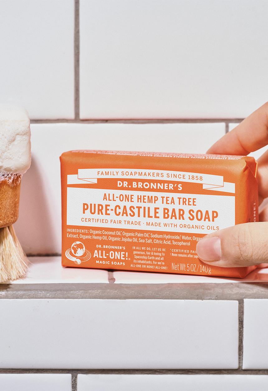 DR. BRONNER'S - Pure-Castile Bar Soap All-One Hemp Tea Tree