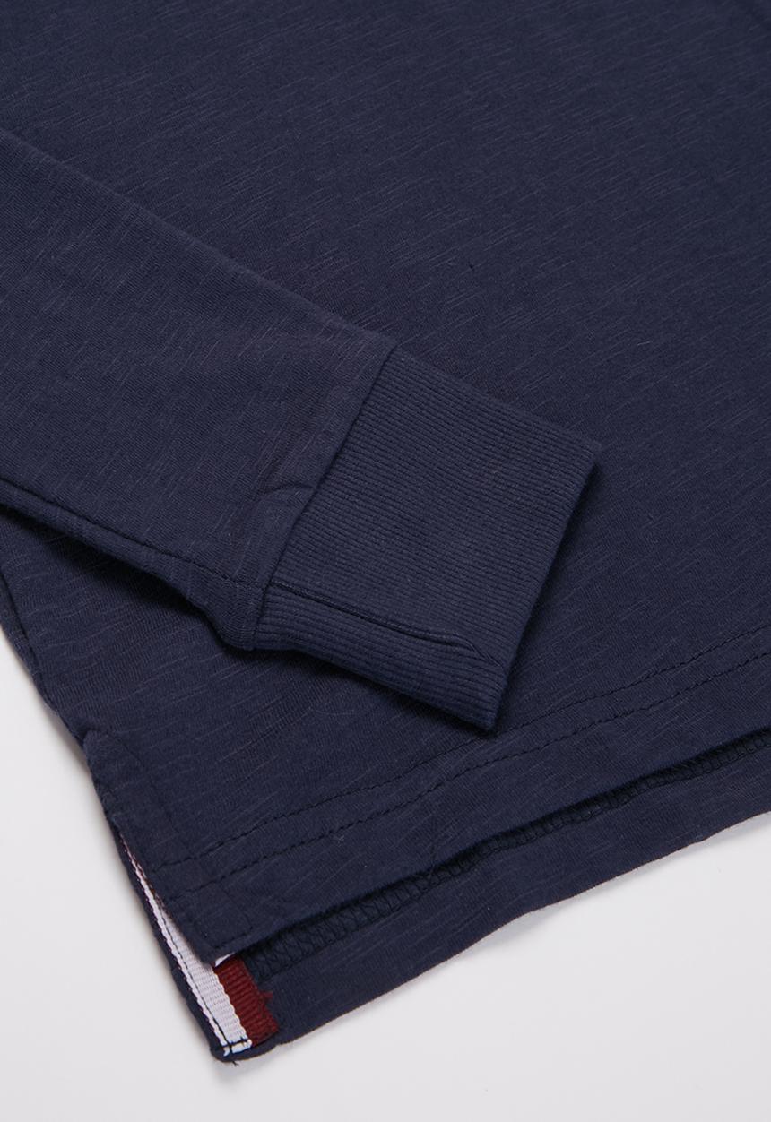 MINOTI - Parisian slub polo shirt - navy
