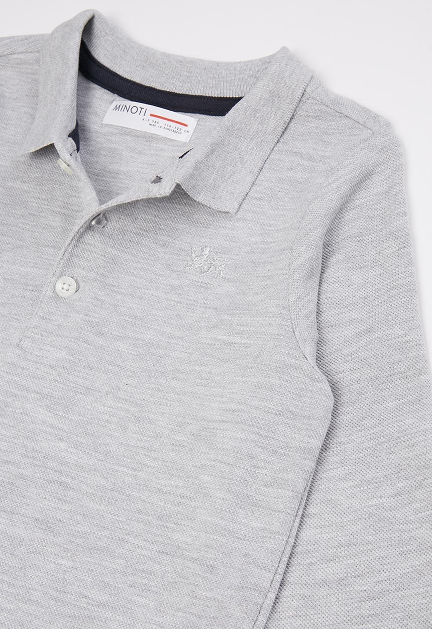 MINOTI - Boys basic polo top - grey