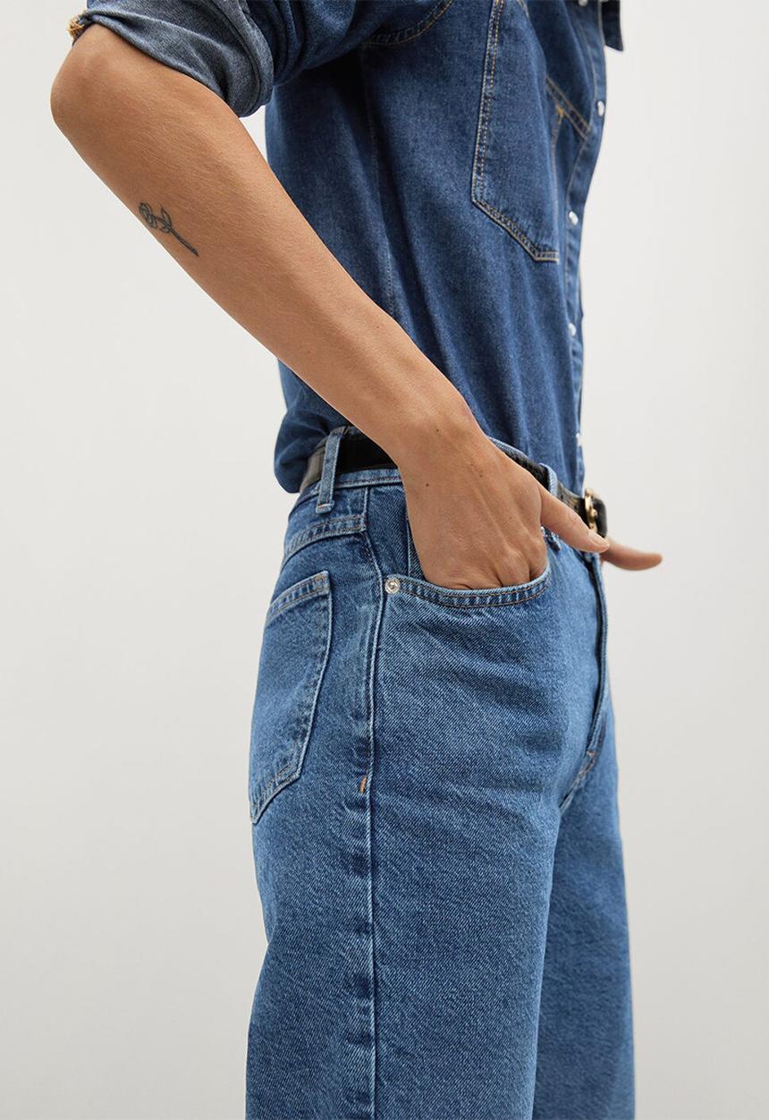MANGO - Jeans mom - blue