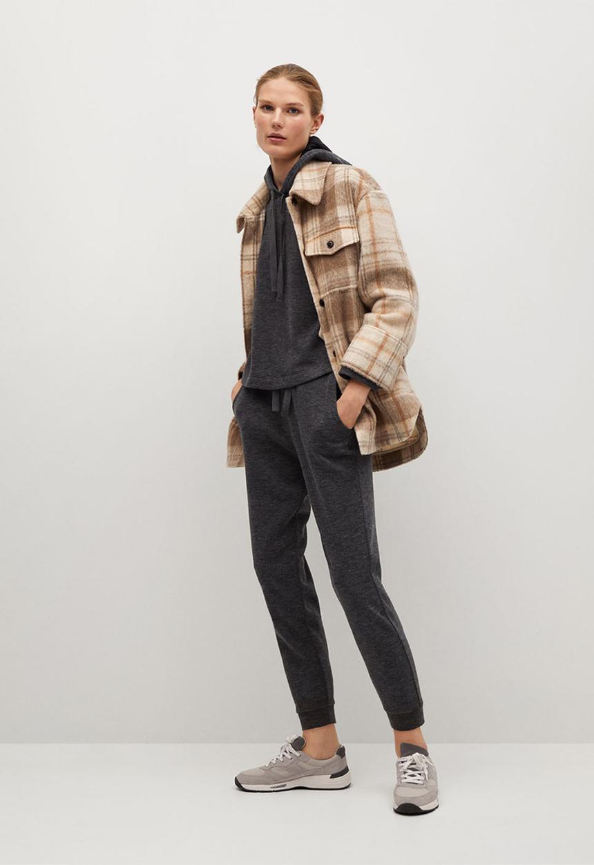 MANGO - Trousers maxime7 - dark grey