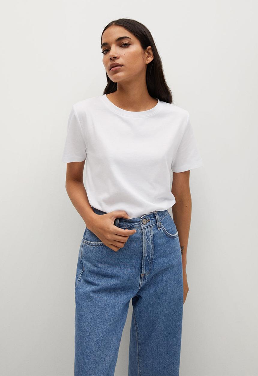 MANGO - T-shirt chalaca - white