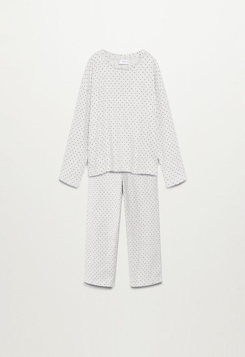 MANGO - Carlota pyjamas - pastel grey