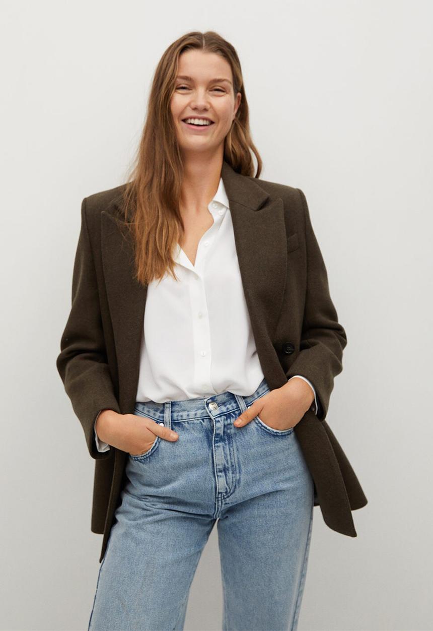 MANGO - Shirt basic - natural