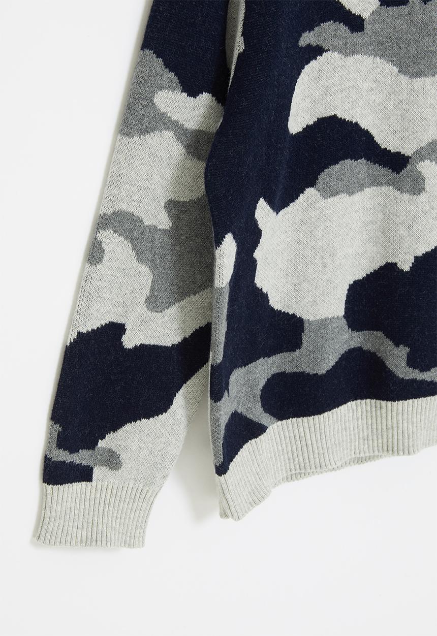 Pop Candy - Boys camo sweater - multi