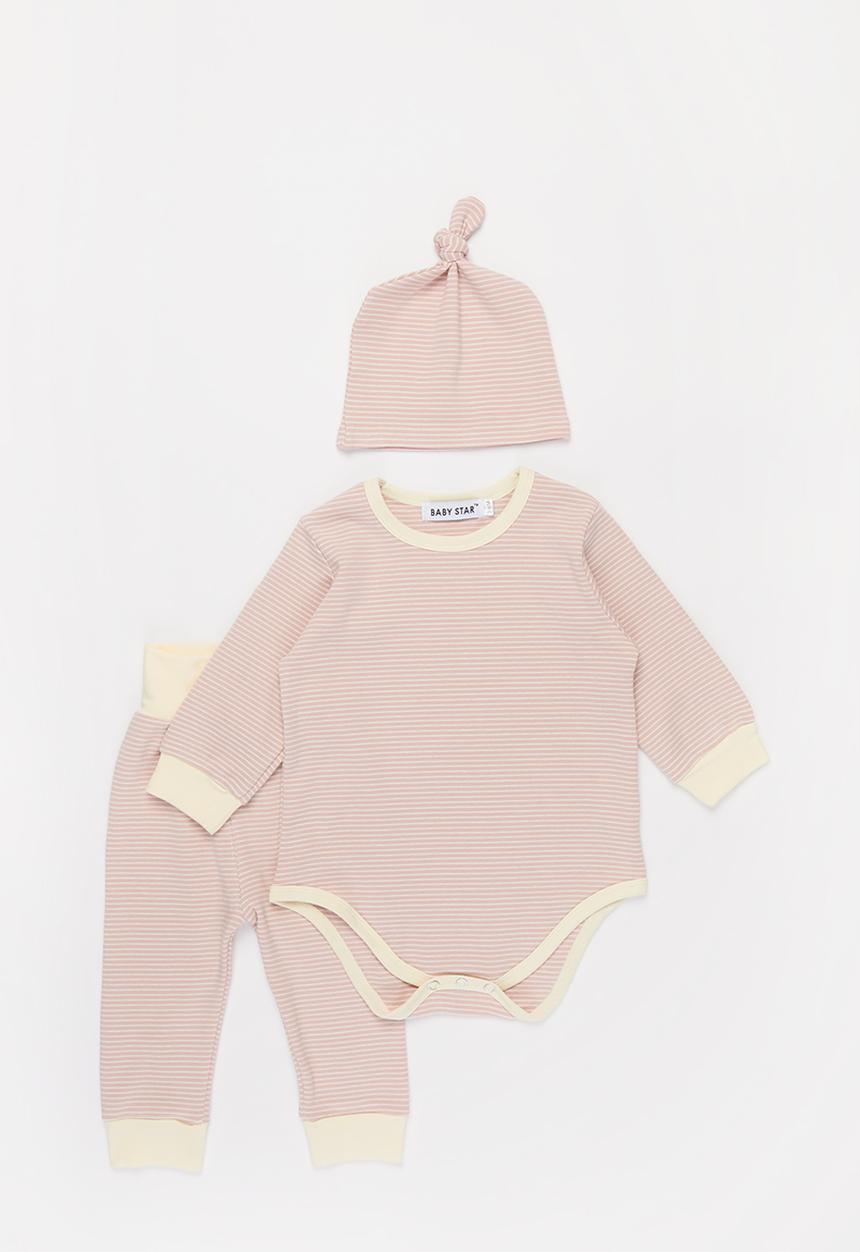 Baby Star - 3 piece set - pink & neutral 