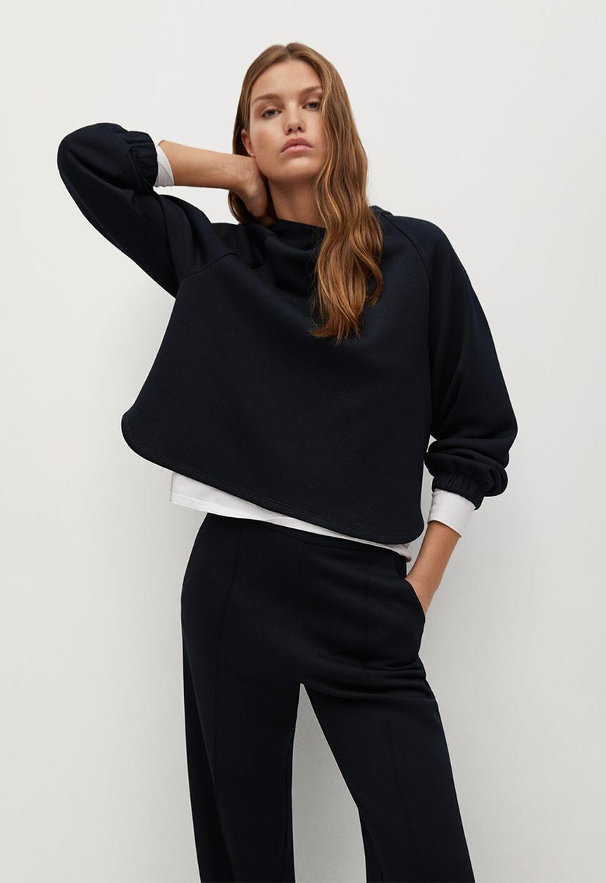 MANGO - Trousers tammy - navy