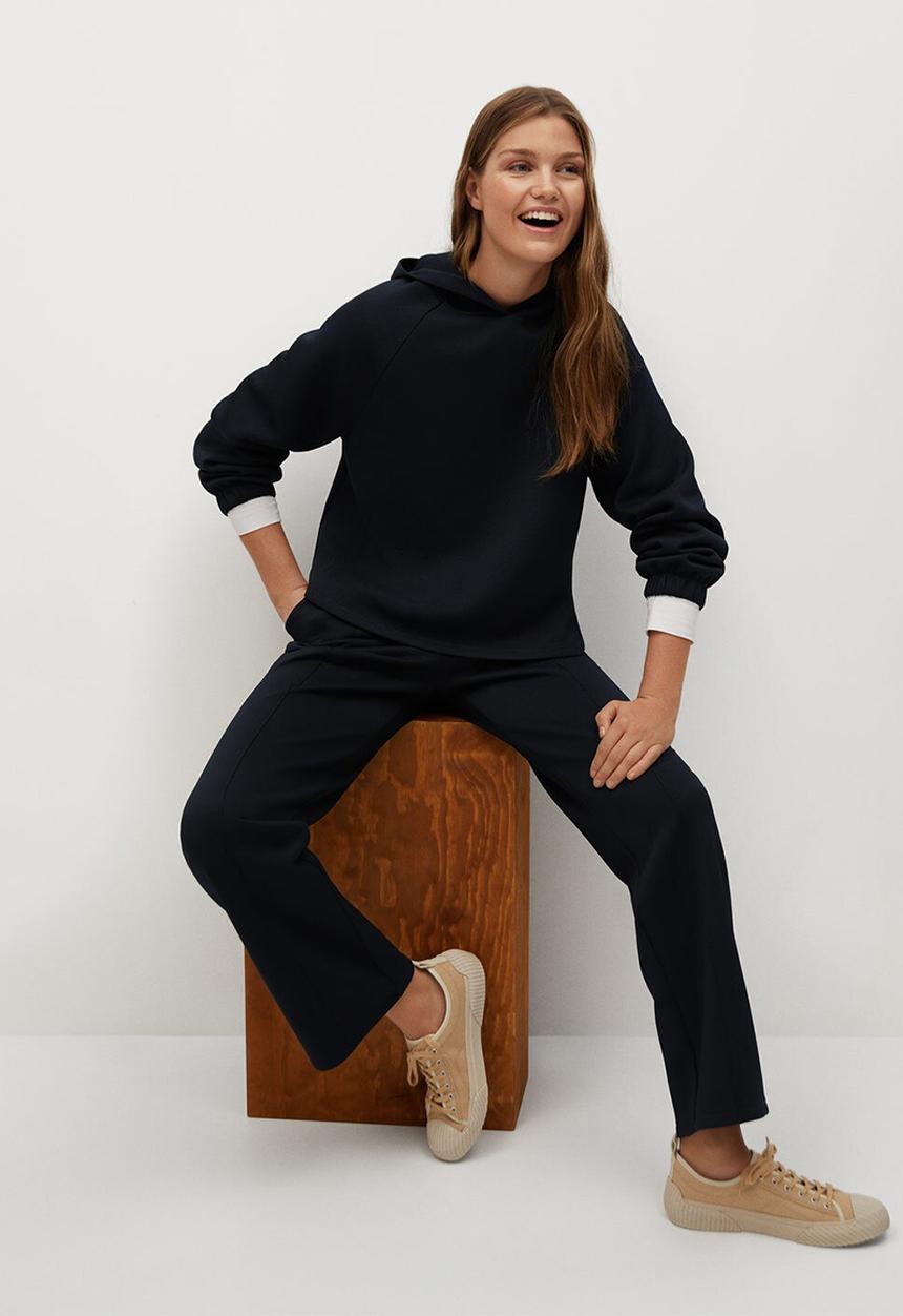 MANGO - Trousers tammy - navy